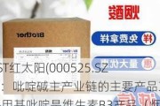 ST红太阳(000525.SZ)：吡啶碱主产业链的主要产品3-甲基吡啶是维生素B3产品（烟酸、烟酰胺）重要上游中间体