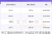 科汇股份(688681.SH)2023年度拟每股派0.1元 6月5日除权除息