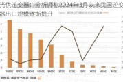 光伏逆变器：分析师称2024年3月以来我国逆变器出口规模逐渐提升