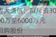 吉大通信：拟斥资3000万至6000万元回购股份