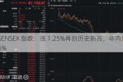 印度 SENSEX 指数：涨 1.25%再创历史新高，年内累涨 11.46%