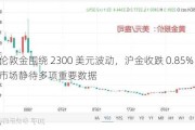 伦敦金围绕 2300 美元波动，沪金收跌 0.85%：市场静待多项重要数据