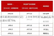 湖北能源(000883.SZ)：上半年净利润14.26亿元 同比增长58.14%