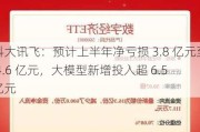 科大讯飞：预计上半年净亏损 3.8 亿元至 4.6 亿元，大模型新增投入超 6.5 亿元