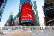 智慧农业：业绩预增 74.3%―132.4%，股价 3 连板