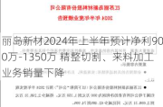 丽岛新材2024年上半年预计净利900万-1350万 精整切割、来料加工业务销量下降