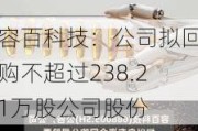 容百科技：公司拟回购不超过238.21万股公司股份