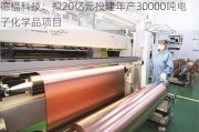 德福科技：拟20亿元投建年产30000吨电子化学品项目