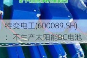 特变电工(600089.SH)：不生产太阳能BC电池