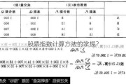 股票指数计算方法的掌握？