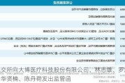 深交所向大博医疗科技股份有限公司、林志雄、罗炯、华贤楠、陈丹荷发出监管函