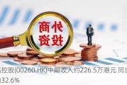 幸福控股(00260.HK)中期收入约226.5万港元 同比增加约32.6%