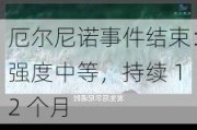 厄尔尼诺事件结束：强度中等，持续 12 个月