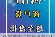 全市范围征集融资需求！事关小微企业、个体工商户