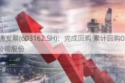 海通发展(603162.SH)：完成回购 累计回购0.22%公司股份