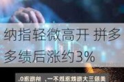 纳指轻微高开 拼多多绩后涨约3%