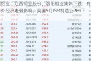 中国铝业、江西铜业股份、洛阳钼业集体下跌：有色股受海外经济走弱影响，美国5月ISM制造业PMI下降