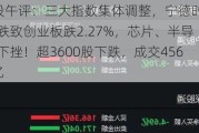 A股午评：三大指数集体调整，宁德时代大跌致创业板跌2.27%，芯片、半导体下挫！超3600股下跌，成交4567亿