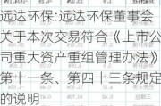 远达环保:远达环保董事会关于本次交易符合《上市公司重大资产重组管理办法》第十一条、第四十三条规定的说明