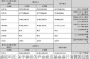 盛视科技:关于参投的产业投资基金进行清算的公告