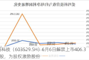 爱玛科技（603529.SH）6月6日解禁上市406.35万股，为股权激励股份