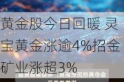 黄金股今日回暖 灵宝黄金涨逾4%招金矿业涨超3%