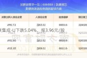 芯联集成-U下跌5.04%，报3.96元/股