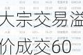 华宝添益A大宗交易溢价成交60.00万股