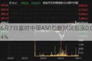 6月7日富时中国A50指数期货现涨0.04%