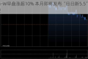 商汤-W早盘涨超10% 本月即将发布“日日新5.5”大模型