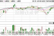 *ST中期：公司股票6月6日起进入退市整理期