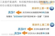 三友医疗美迪西：科创板并购估值包容性提升，股份对价分期支付措施待落地