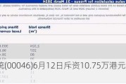 科联系统(00046)6月12日斥资10.75万港元回购5万股