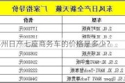 郑州日产七座商务车的价格是多少？