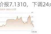 人民币中间价报7.1310，下调24点