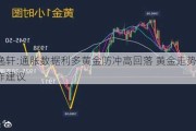 李逸轩:通胀数据利多黄金防冲高回落 黄金走势分析操作建议