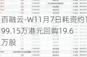 百融云-W11月7日耗资约199.15万港元回购19.6万股