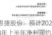 恩捷股份：预计2024年上半年净利润约2.58亿元~3.58亿元，同比下降74.5%~81.62%