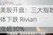 美股开盘：三大指数集体下跌 Rivian涨超30%