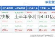 中国汽研业绩快报：上半年净利润4.01亿元 同比增长16.88%