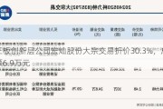 新三板创新层公司宏灿股份大宗交易折价30.3%，成交金额6.9万元