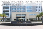 孚能科技广州动力电池工厂投产 到2025年具备60万辆电动汽车配套能力