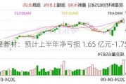 双星新材：预计上半年净亏损 1.65 亿元-1.75 亿元