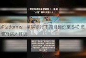 MetaPlatforms：星展银行下调目标价至 540 美元，维持买入评级