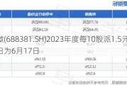 帝奥微(688381.SH)2023年度每10股派1.5元 股权登记日为6月17日