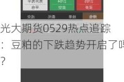 光大期货0529热点追踪：豆粕的下跌趋势开启了吗？