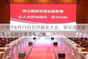 世联行将于6月11日召开股东大会，审议选举第六届董事会非独立董事等议案