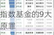 指数基金的9大原罪