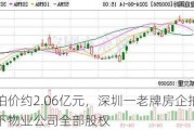 起拍价约2.06亿元，深圳一老牌房企拍卖旗下物业公司全部股权