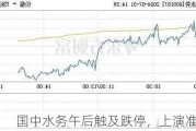 国中水务午后触及跌停，上演准天地板